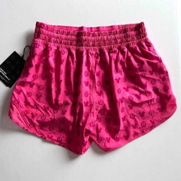 Lululemon Disney x lululemon Hotty Hot High-Rise Short 4" Disney Classic Pink 8 - Picture 9 of 11